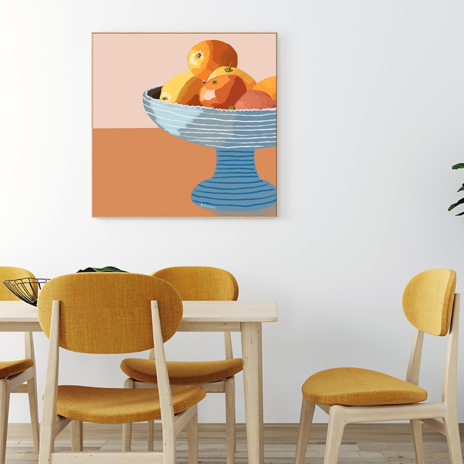 wall-art-print-canvas-poster-framed-Oranges Still Life, Style A , By Sharyn Bursic-2