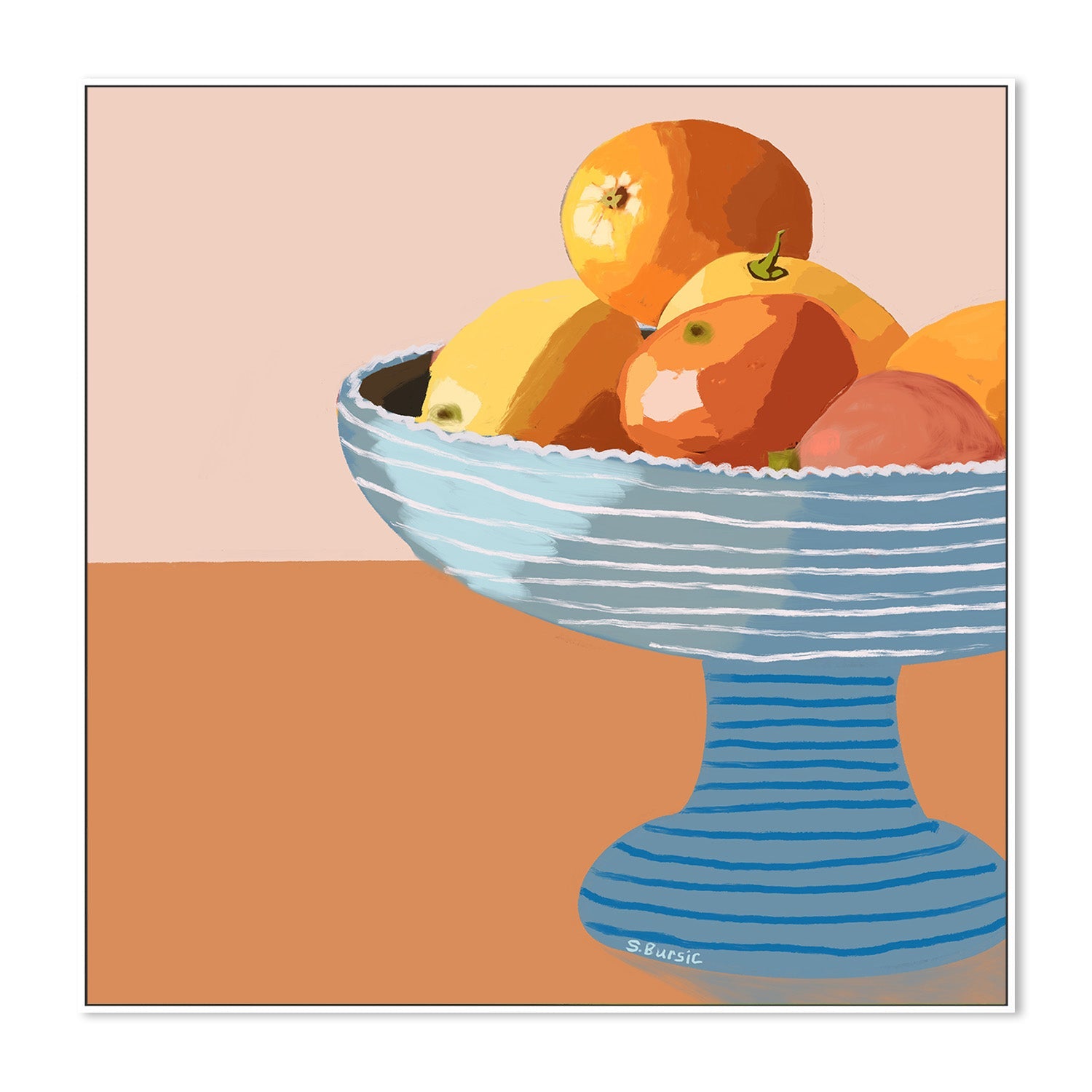 wall-art-print-canvas-poster-framed-Oranges Still Life, Style A , By Sharyn Bursic-5