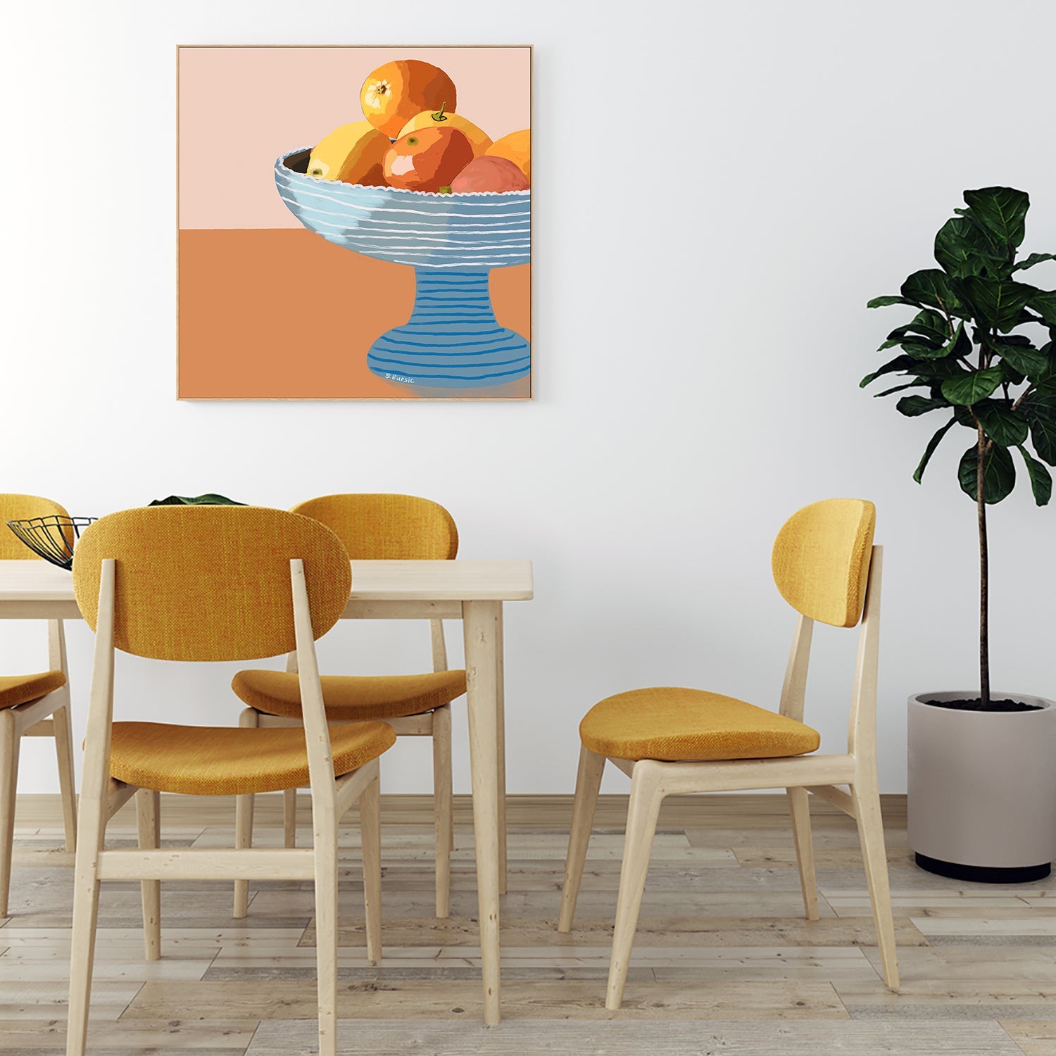 wall-art-print-canvas-poster-framed-Oranges Still Life, Style A , By Sharyn Bursic-7