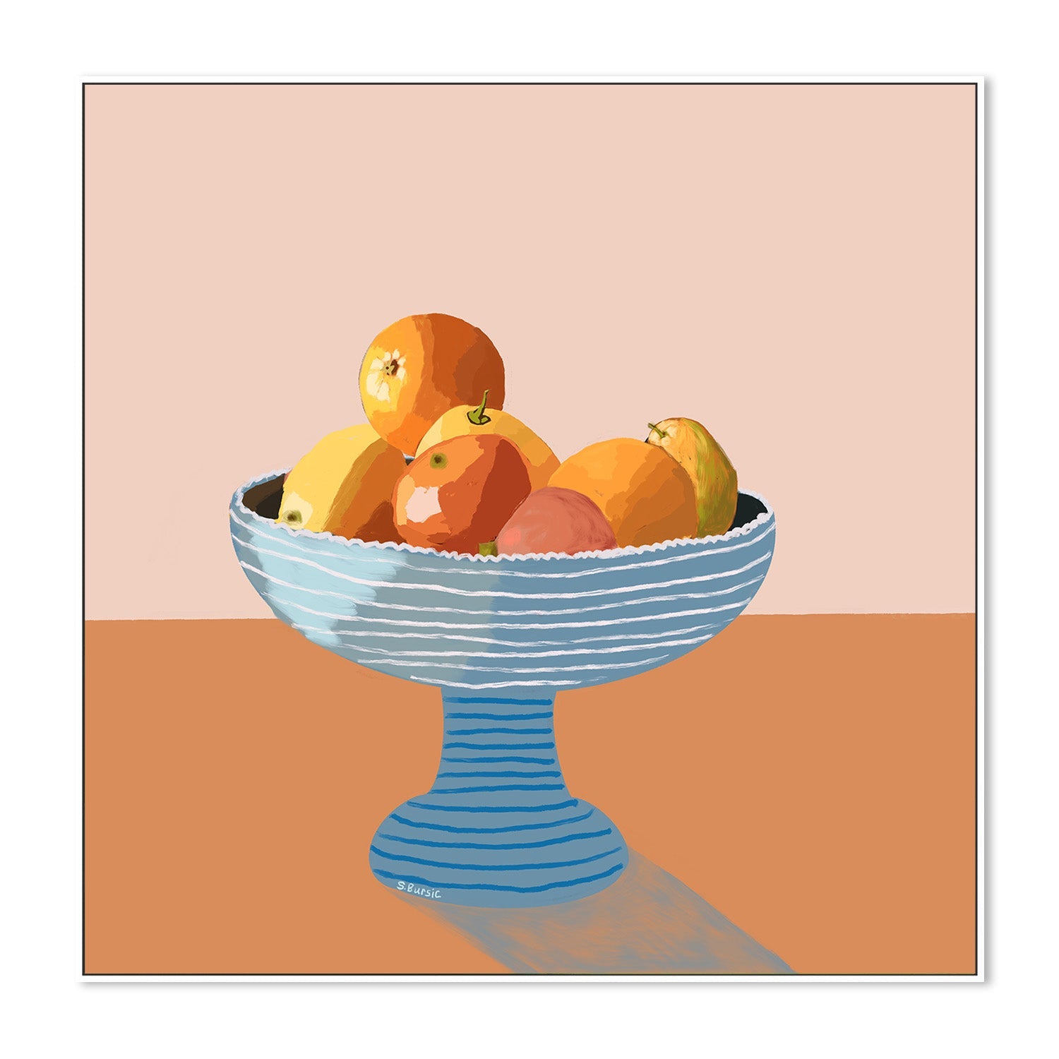 wall-art-print-canvas-poster-framed-Oranges Still Life, Style B , By Sharyn Bursic-5