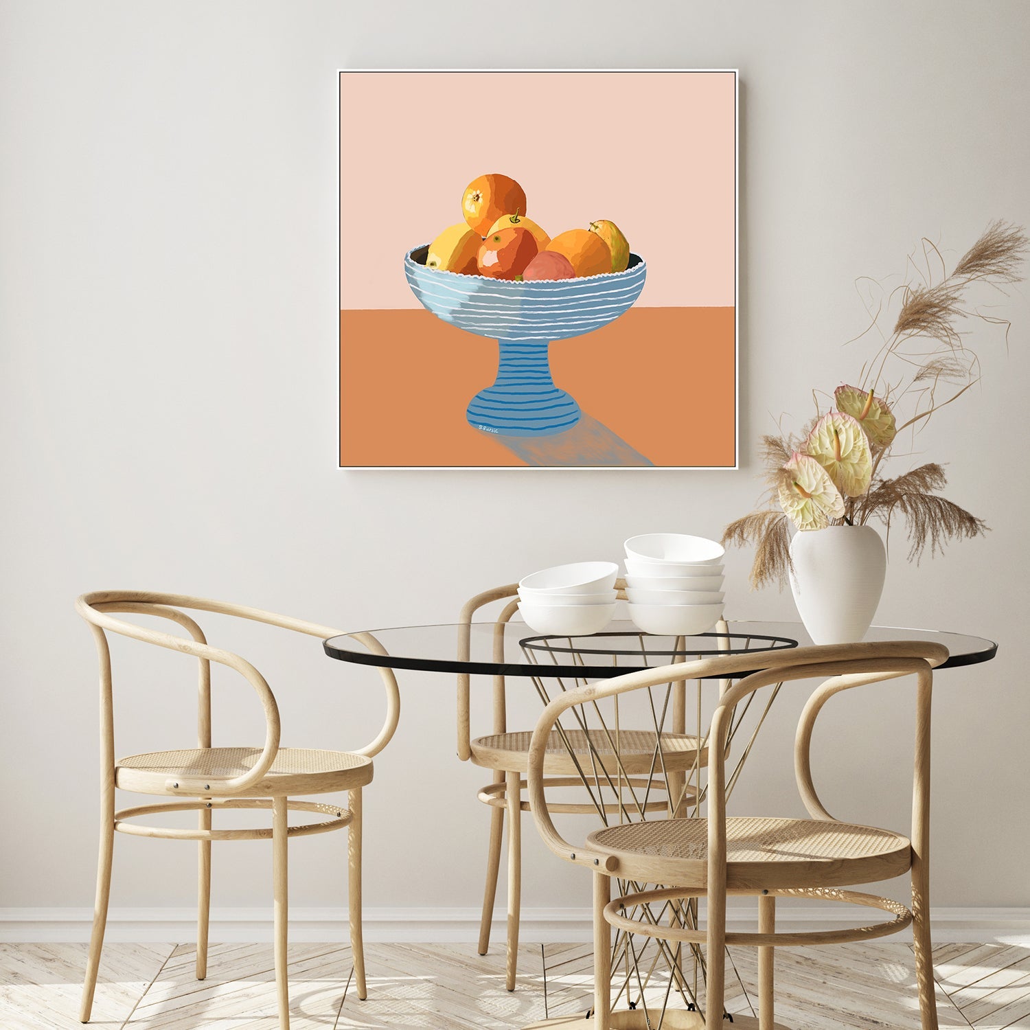 wall-art-print-canvas-poster-framed-Oranges Still Life, Style B , By Sharyn Bursic-7
