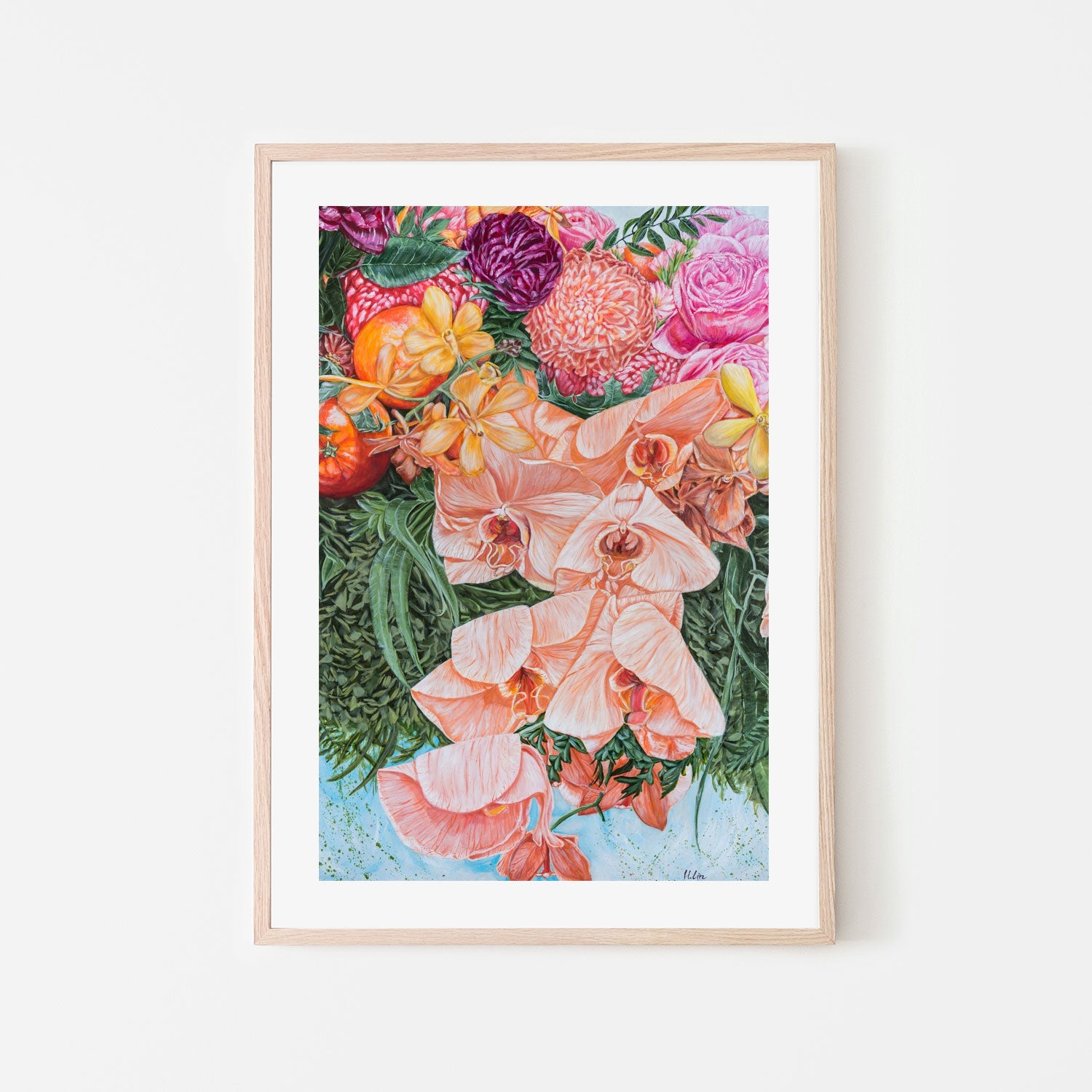 ORCHIDS,ORANGES AND CHRYSANTHEMUMS