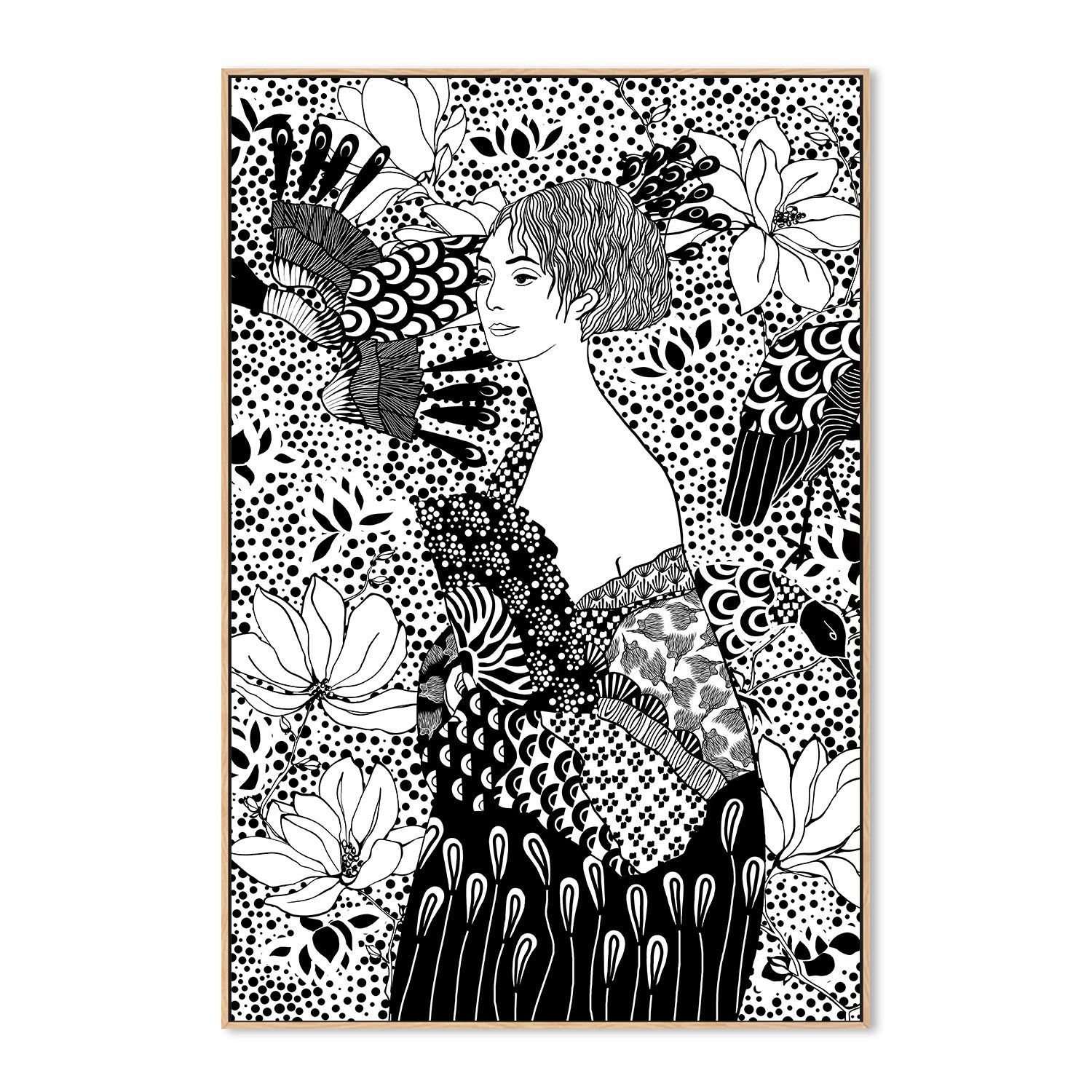 wall-art-print-canvas-poster-framed-Ornate Serenity-4