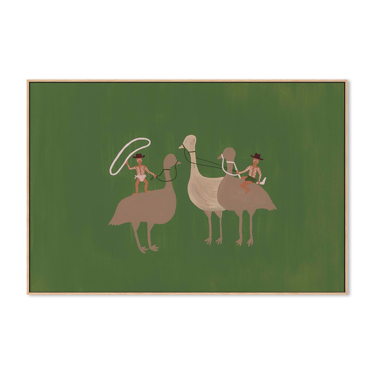 wall-art-print-canvas-poster-framed-Our Emu Mob-4