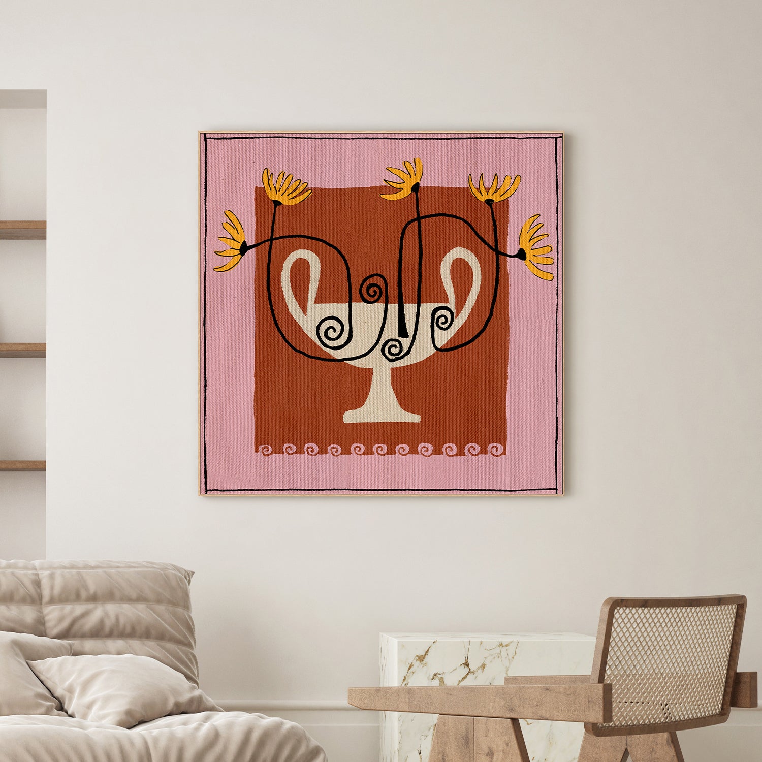 wall-art-print-canvas-poster-framed-Out of Vase Blooms 12-7