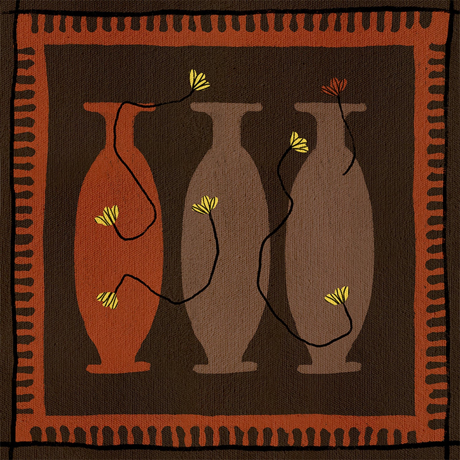 wall-art-print-canvas-poster-framed-Out of Vase Blooms 5-1