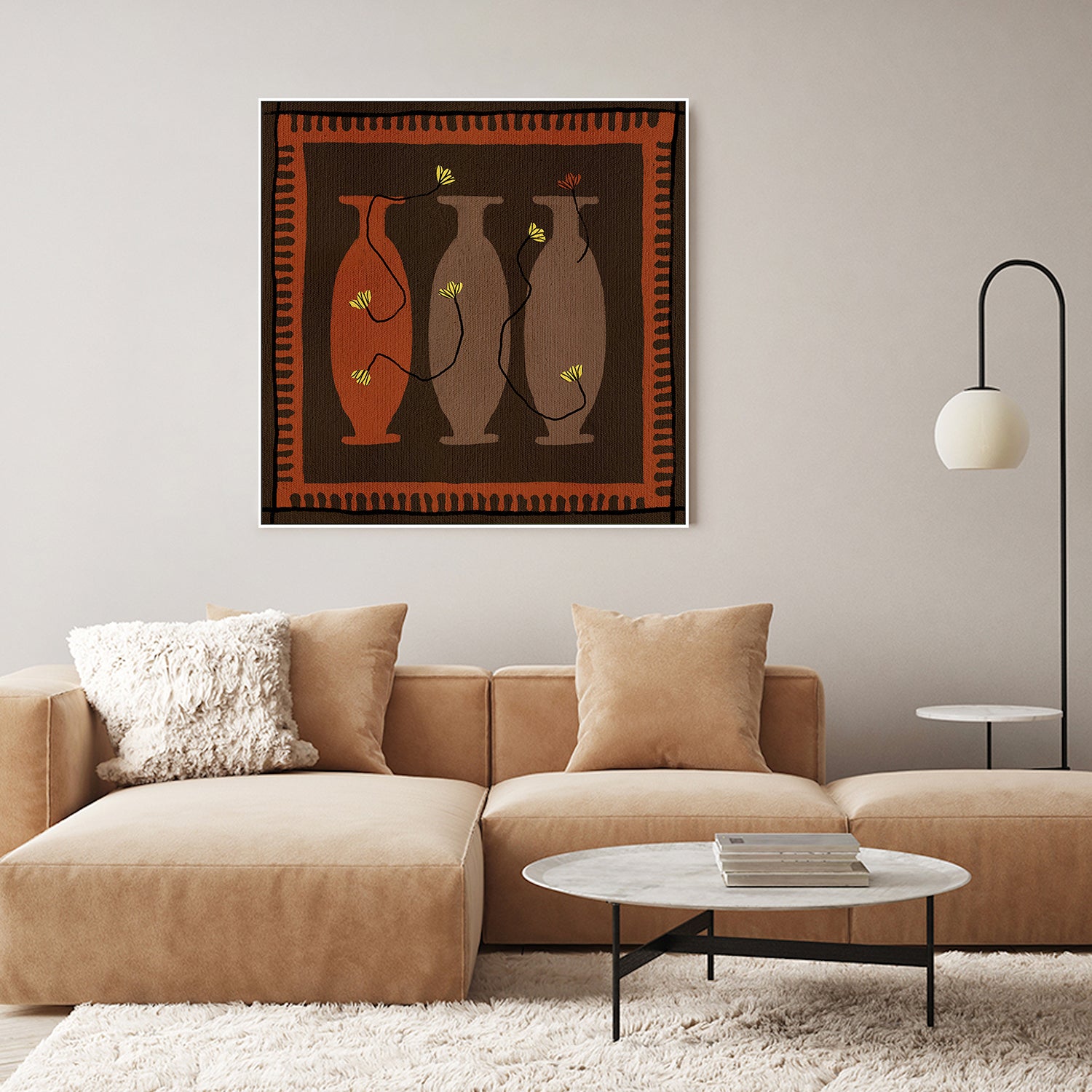 wall-art-print-canvas-poster-framed-Out of Vase Blooms 5-8