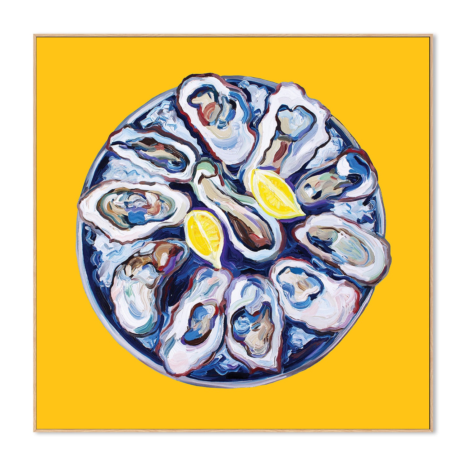 wall-art-print-canvas-poster-framed-Oyster Ona Plate Yellow-4
