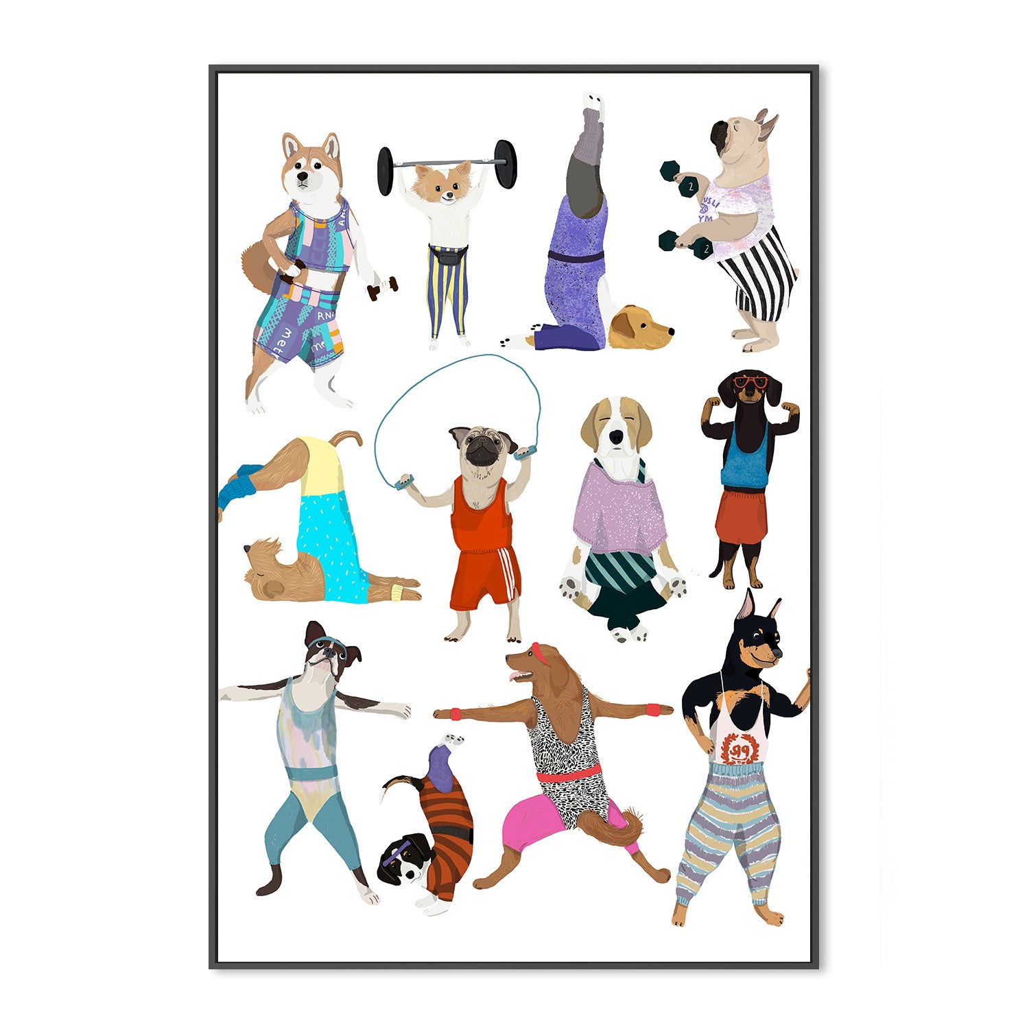 wall-art-print-canvas-poster-framed-P Dog Sport-3