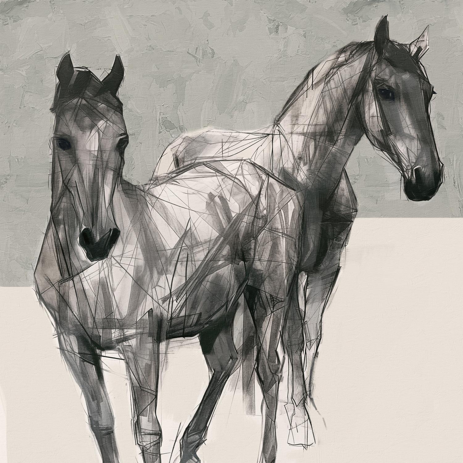 wall-art-print-canvas-poster-framed-Paddock Pals, Style A-1