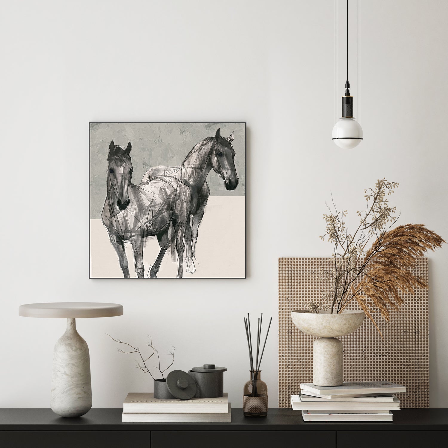 wall-art-print-canvas-poster-framed-Paddock Pals, Style A-9