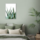wall-art-print-canvas-poster-framed-Painted Green Leaves, Style A-by-Gioia Wall Art-Gioia Wall Art