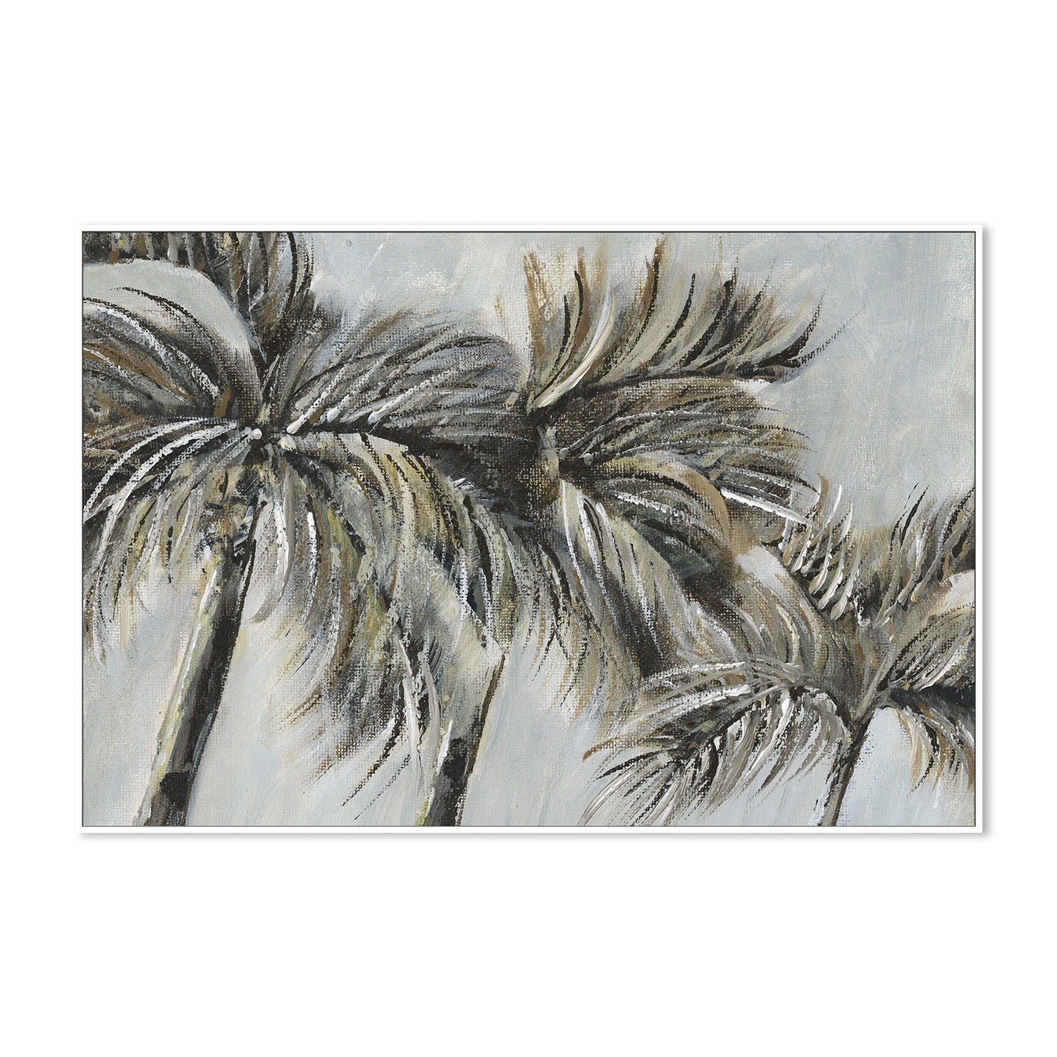 wall-art-print-canvas-poster-framed-Painterly Palm, Style B-5