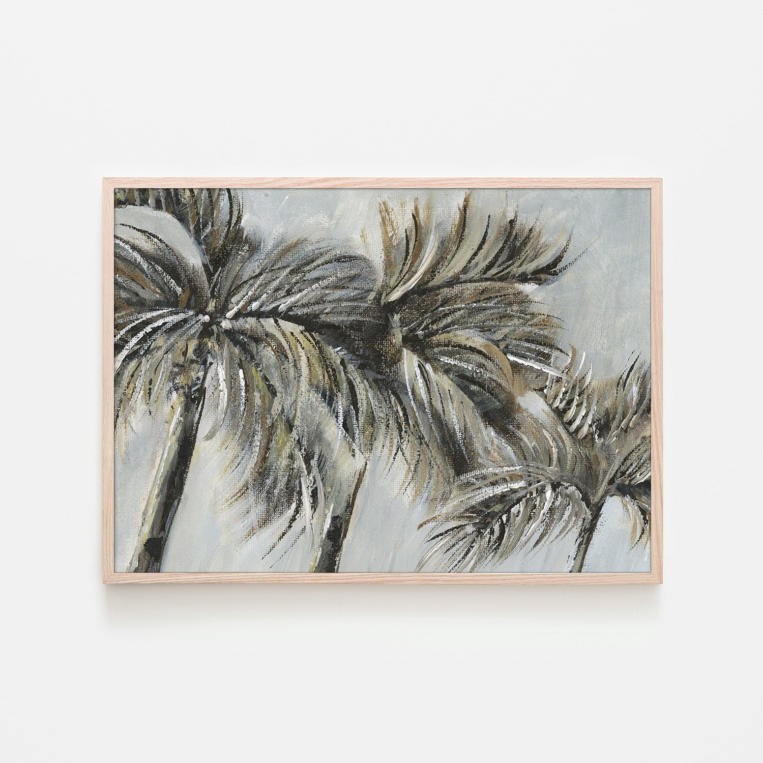 wall-art-print-canvas-poster-framed-Painterly Palm, Style B-6
