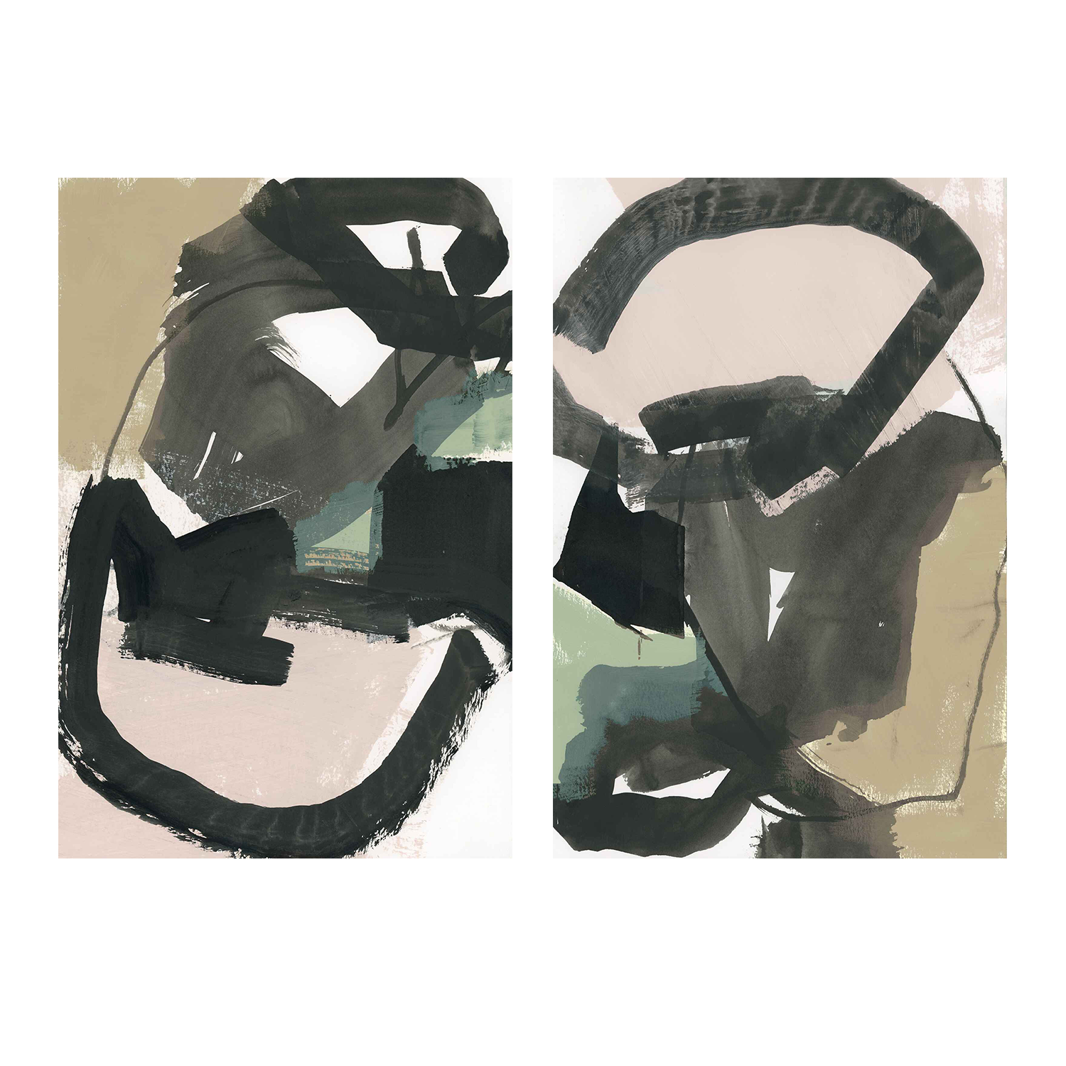 wall-art-print-canvas-poster-framed-Pair of 2-1