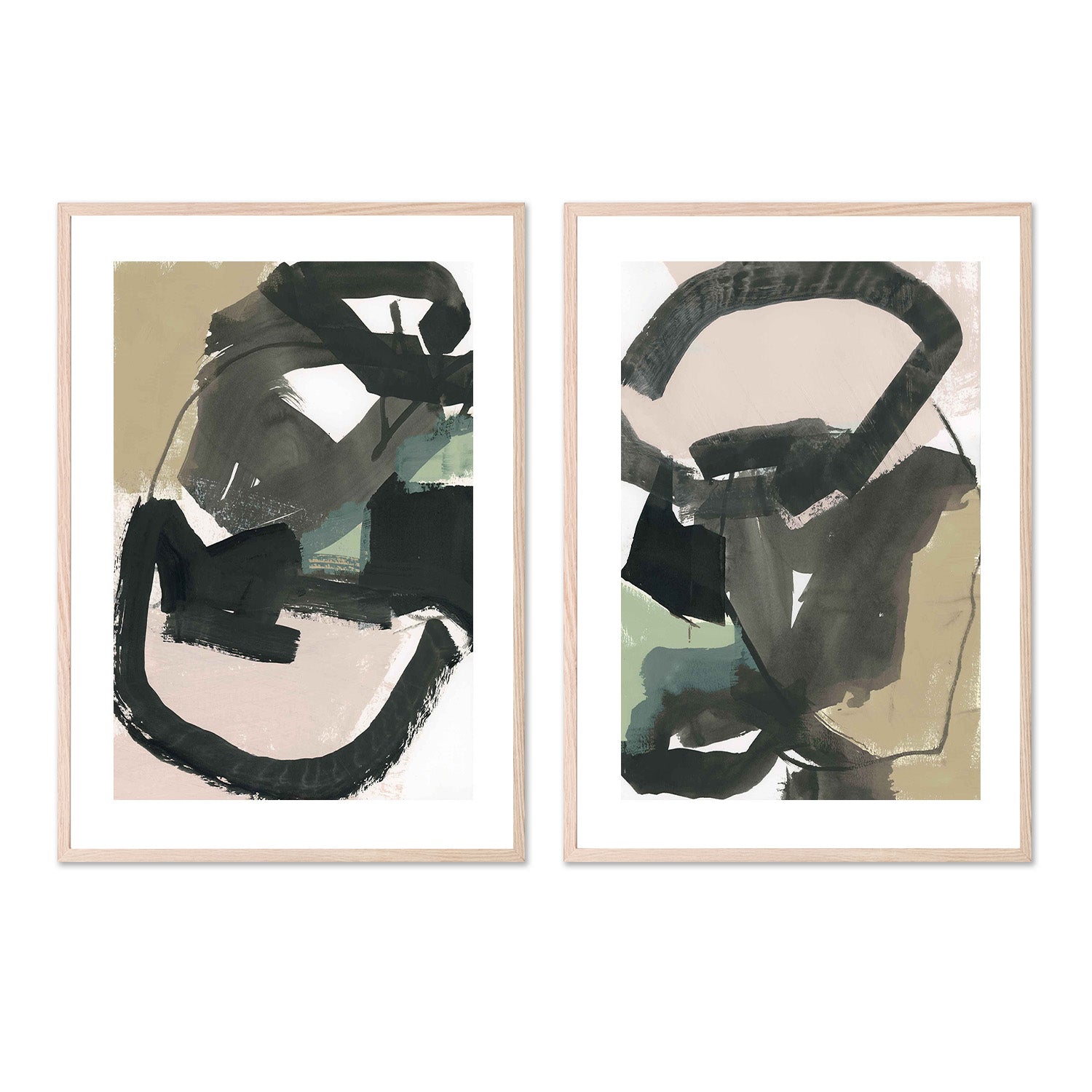 wall-art-print-canvas-poster-framed-Pair of 2-6