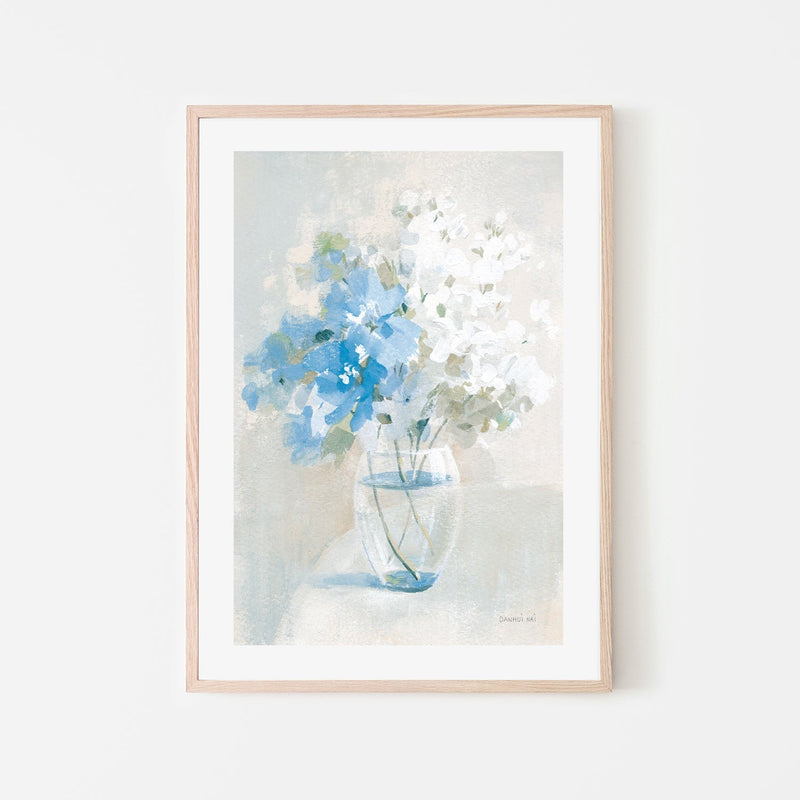 wall-art-print-canvas-poster-framed-Pale Blue Bouquet , By Danhui Nai-GIOIA-WALL-ART
