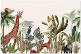 wall-art-print-canvas-poster-framed-Palm, Banana And Jungle Animals, Vintage Style-by-Gioia Wall Art-Gioia Wall Art