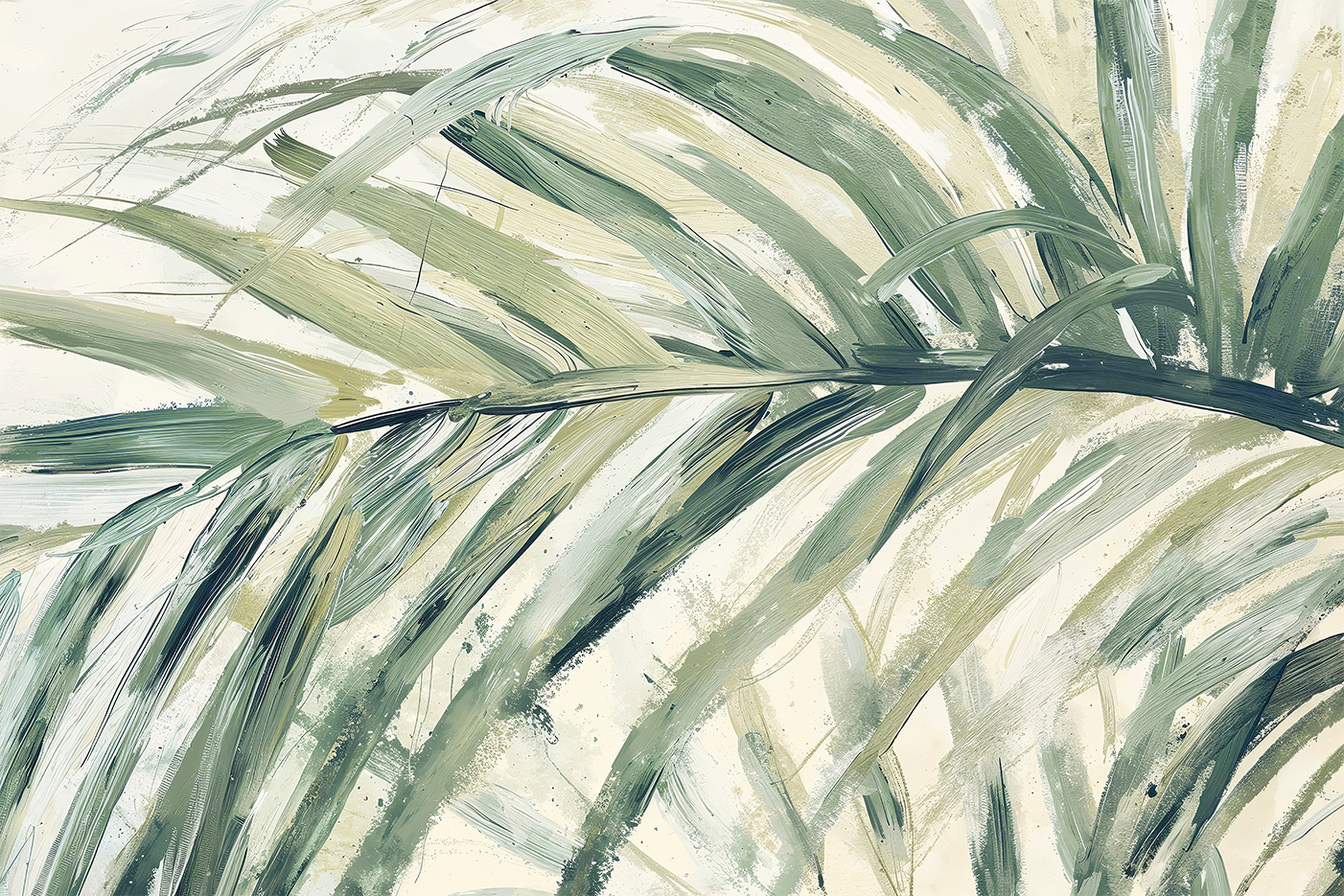 wall-art-print-canvas-poster-framed-Palm Leaf , By Lady Hana-1