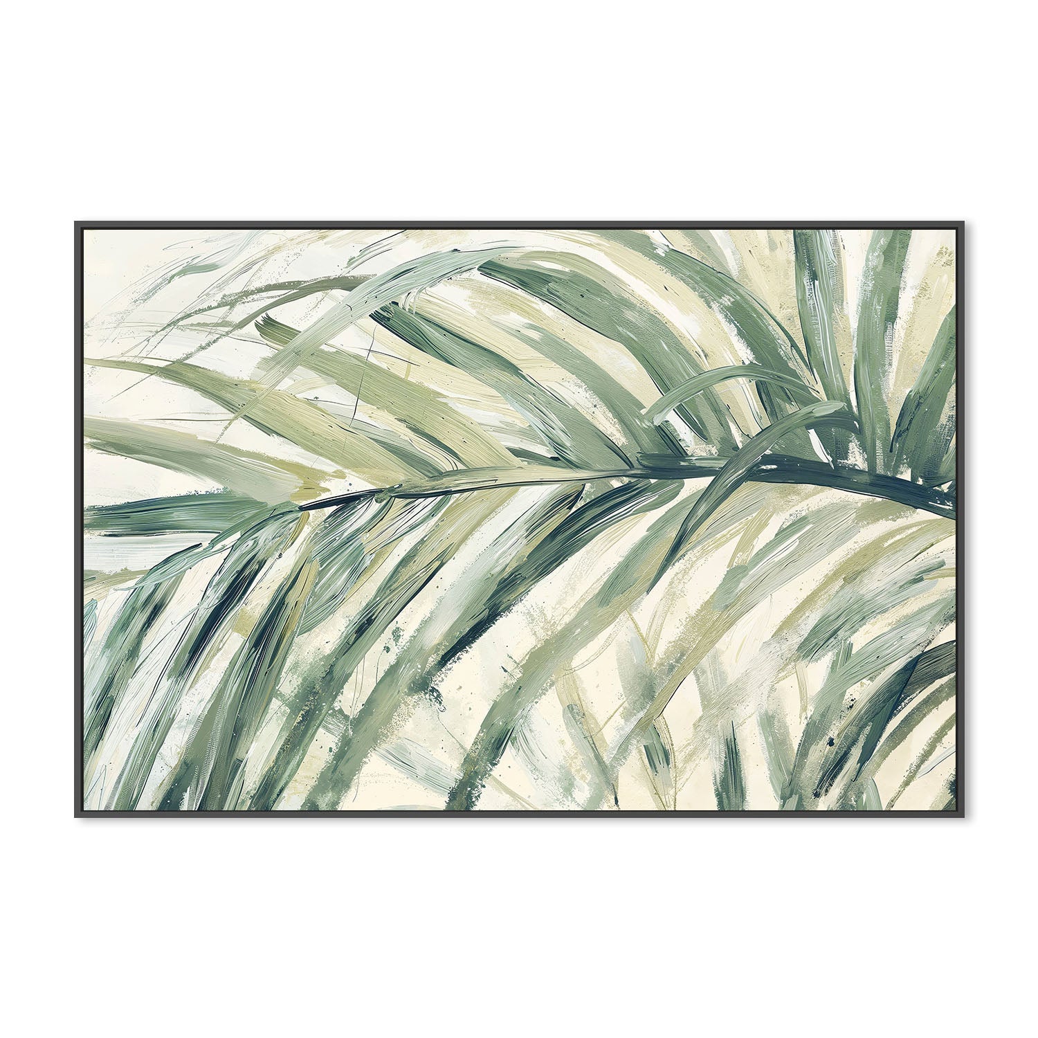 wall-art-print-canvas-poster-framed-Palm Leaf , By Lady Hana-3