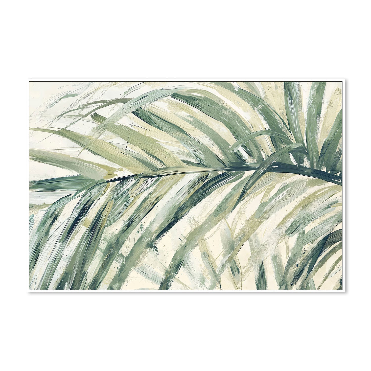 wall-art-print-canvas-poster-framed-Palm Leaf , By Lady Hana-5