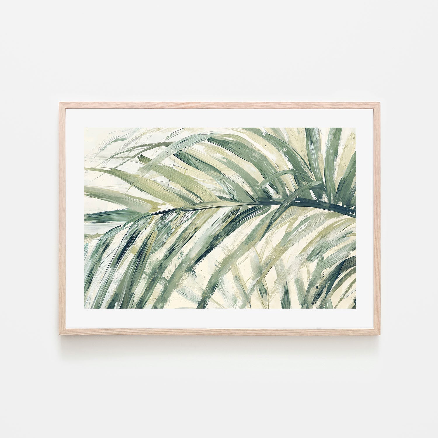 wall-art-print-canvas-poster-framed-Palm Leaf , By Lady Hana-6