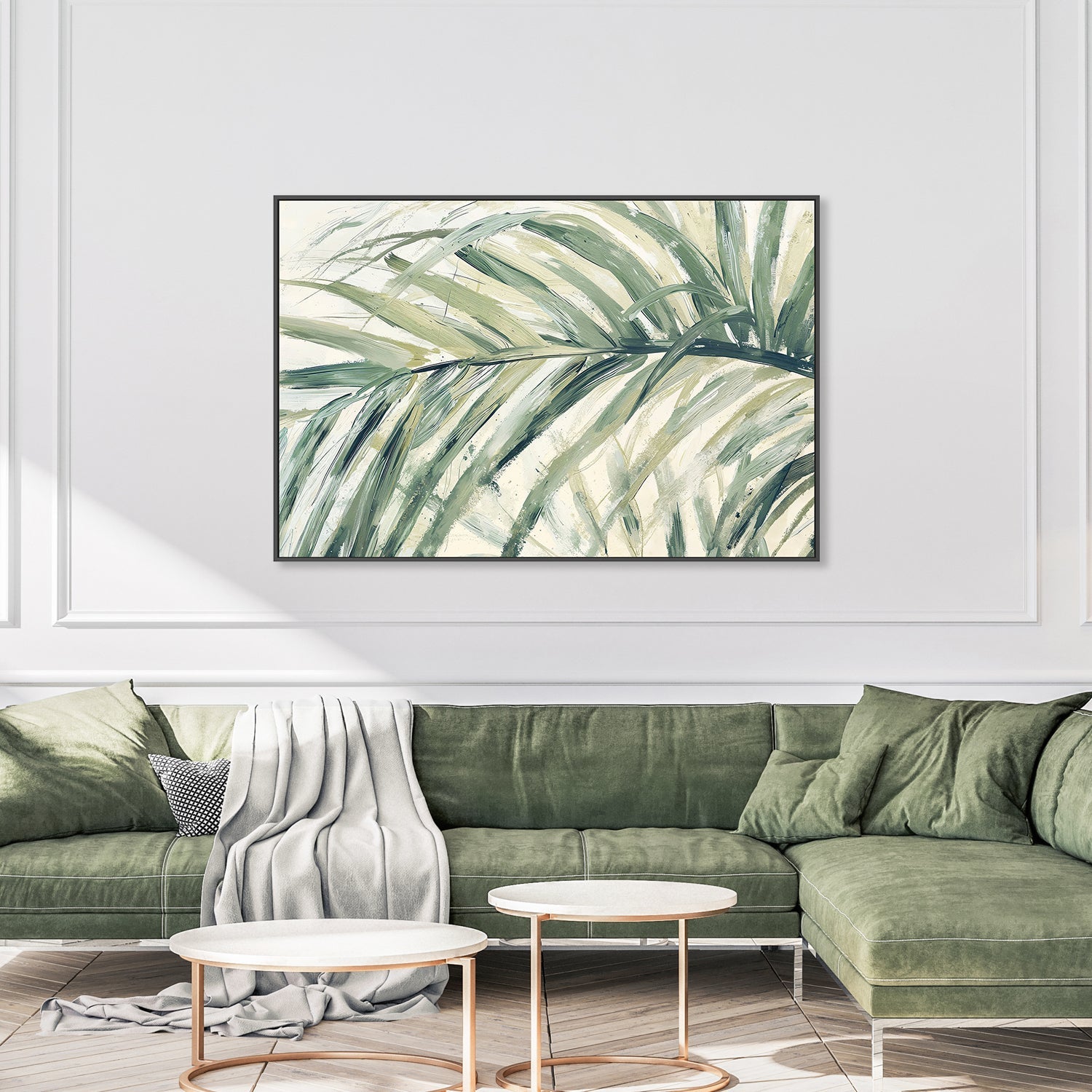 wall-art-print-canvas-poster-framed-Palm Leaf , By Lady Hana-7