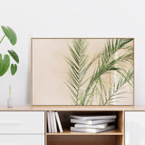 Palm Leaf Photograph-Framed-Canvas-Print-Poster-Gioia Wall Art
