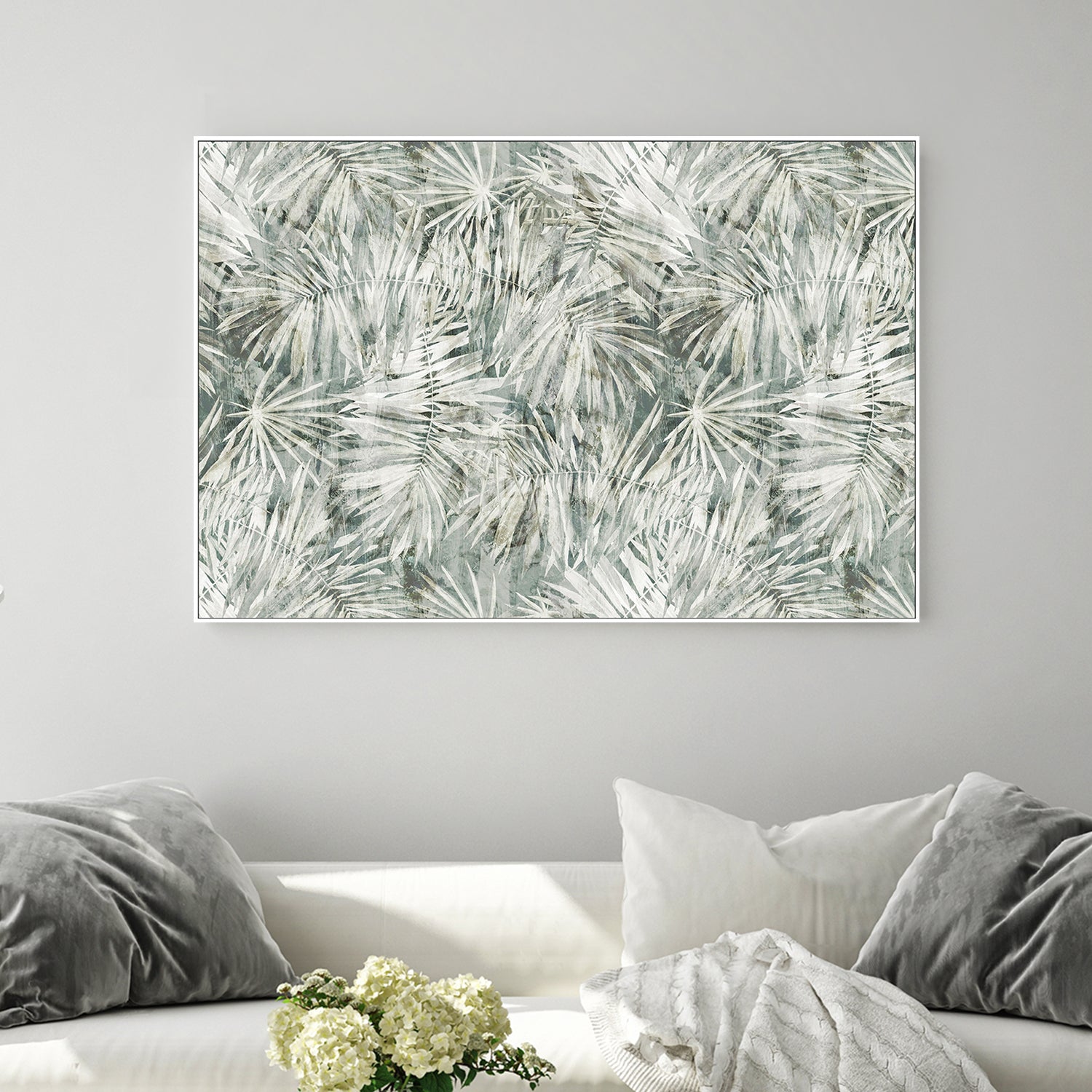 wall-art-print-canvas-poster-framed-Palm pattern-2