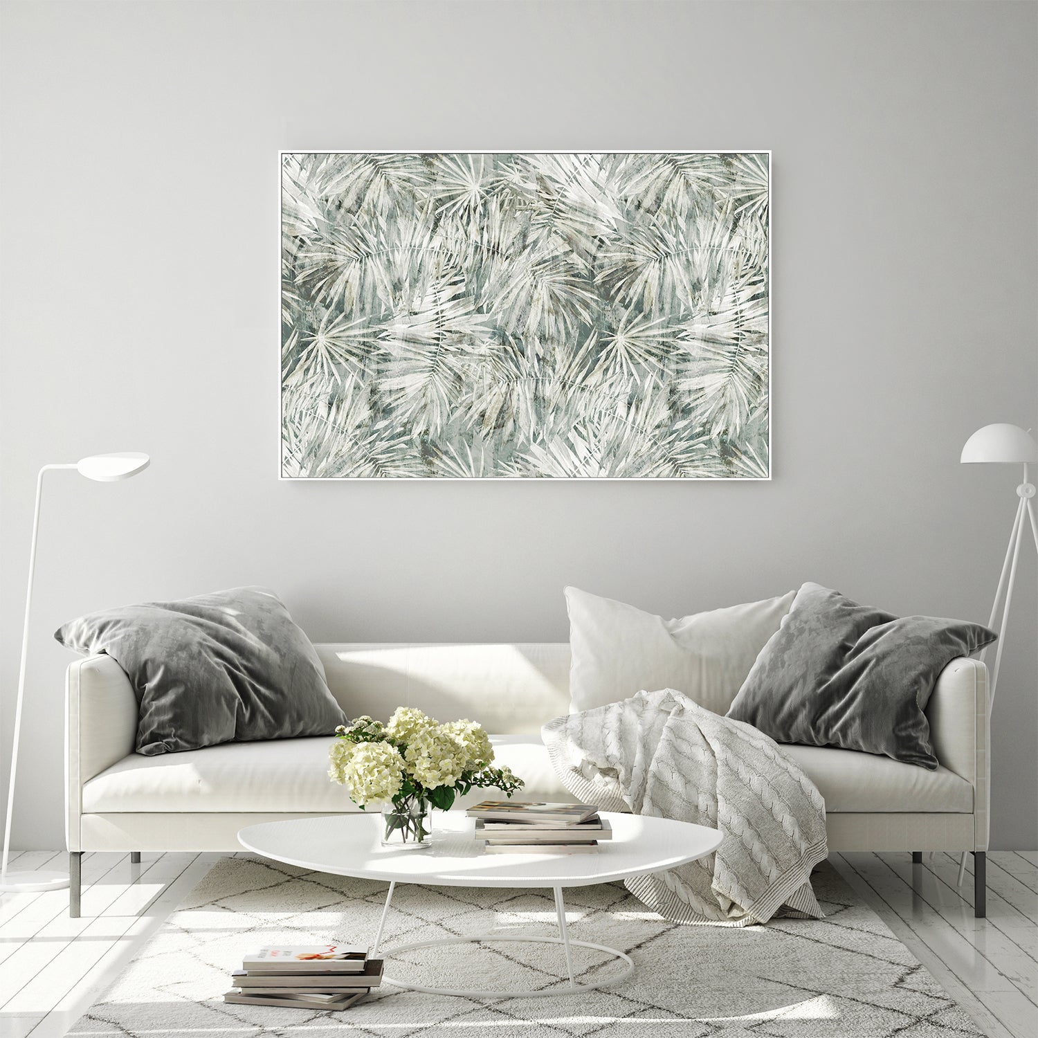 wall-art-print-canvas-poster-framed-Palm pattern-7