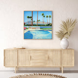 wall-art-print-canvas-poster-framed-Palm Springs Pool-by-Ieva Baklane-Gioia Wall Art