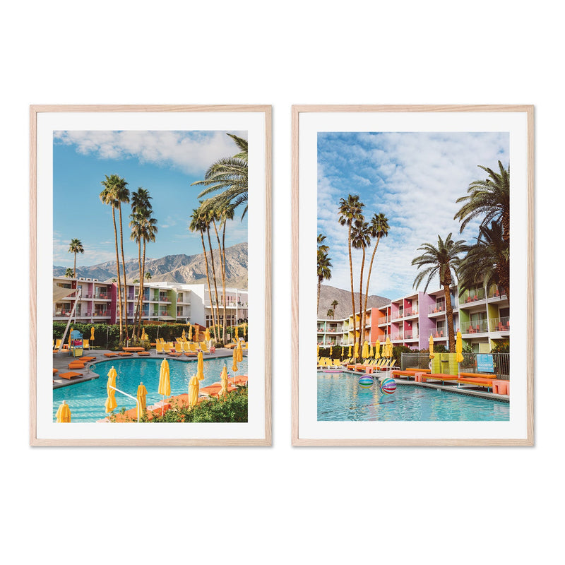 wall-art-print-canvas-poster-framed-Palm Springs Saguaro & Palm Springs Pool Day VII, Set Of 2 , By Bethany Young-6