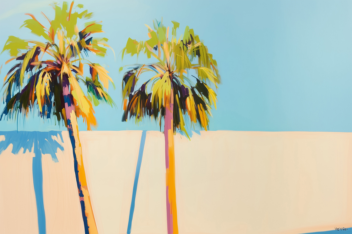 wall-art-print-canvas-poster-framed-Palm Trees-1