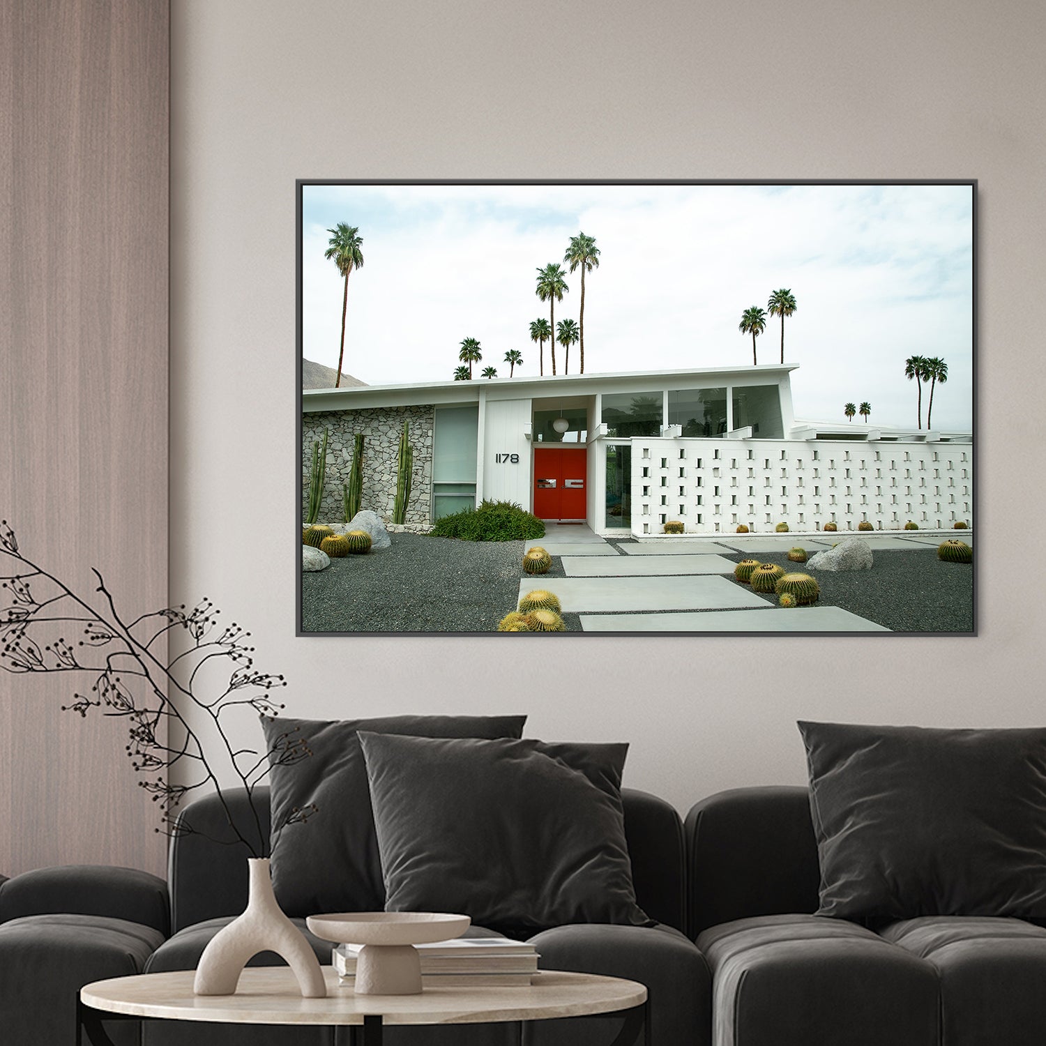 wall-art-print-canvas-poster-framed-Palm Vista , By Tricia Brennan-3