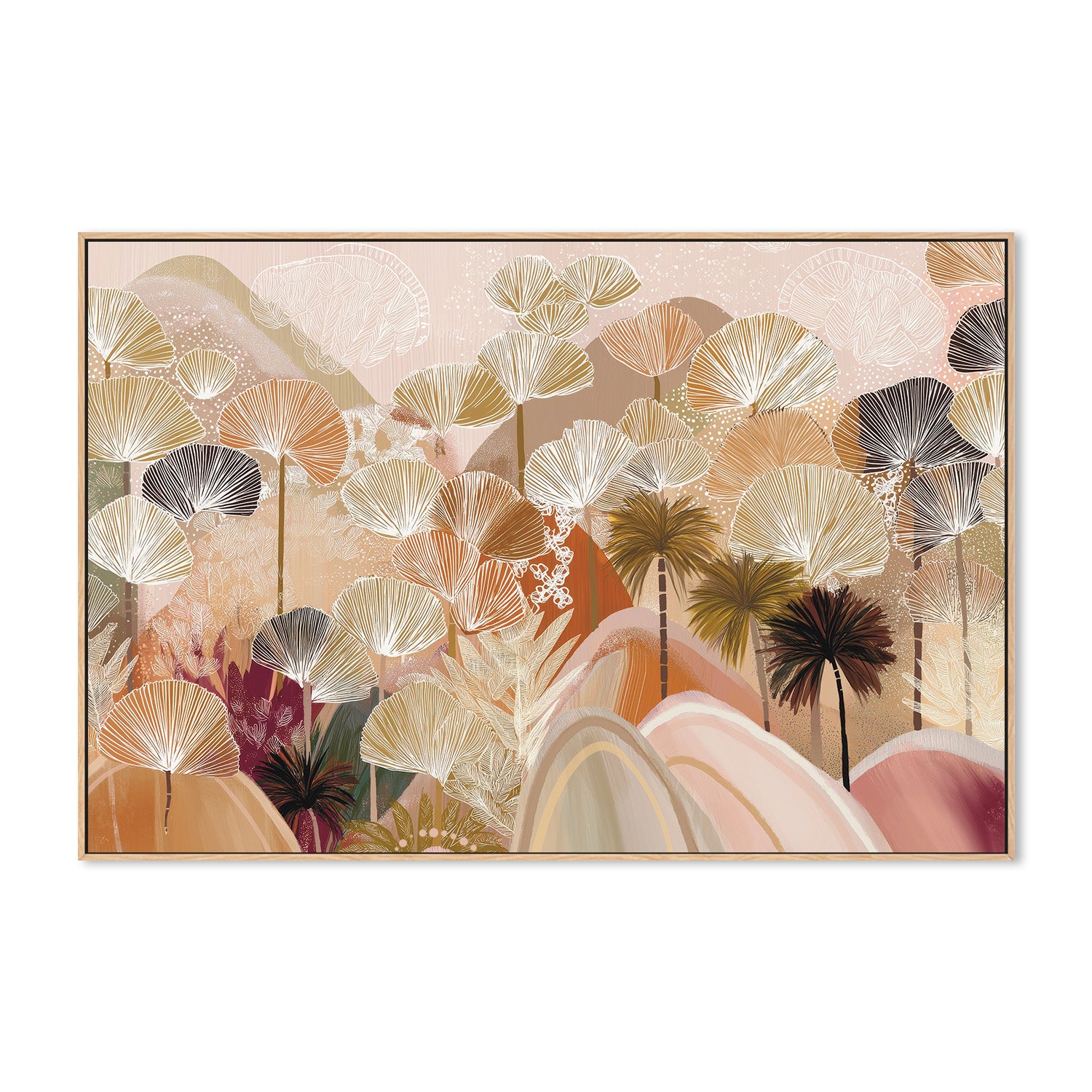 wall-art-print-canvas-poster-framed-Palms and Poetry , By Bella Eve-5