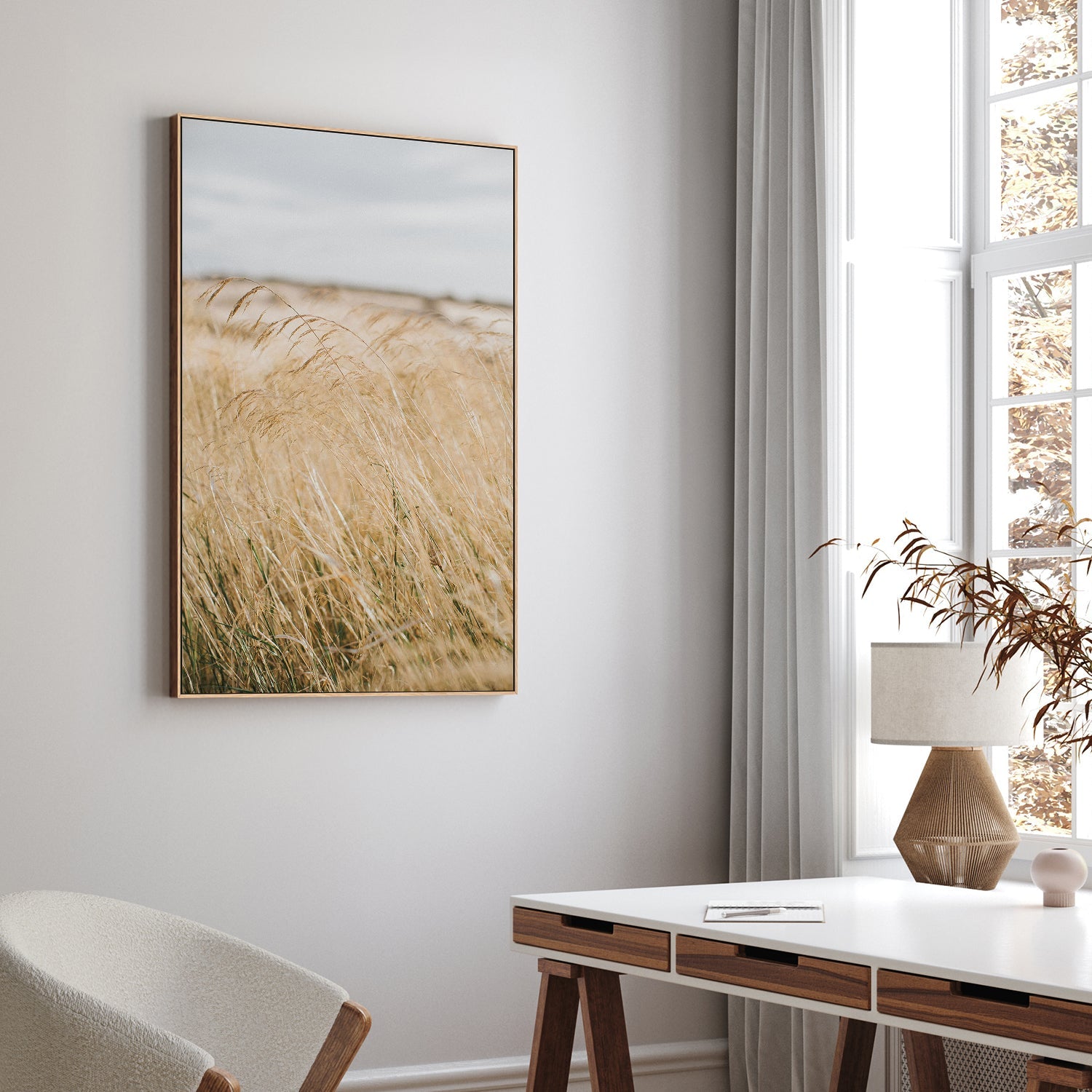 wall-art-print-canvas-poster-framed-Pampas Grass, Style A , By Hello Twiggs-2