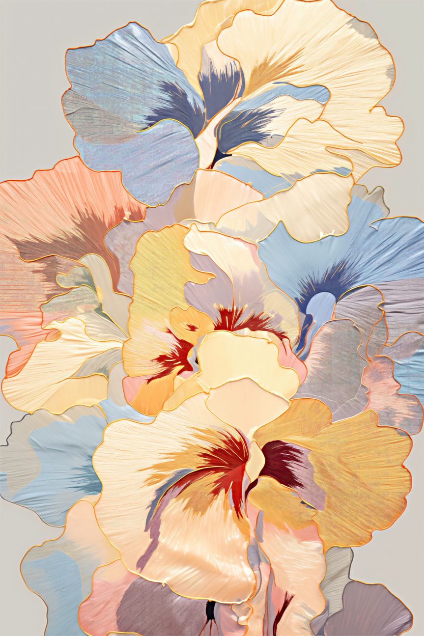 wall-art-print-canvas-poster-framed-Pansies , By Unratio-1