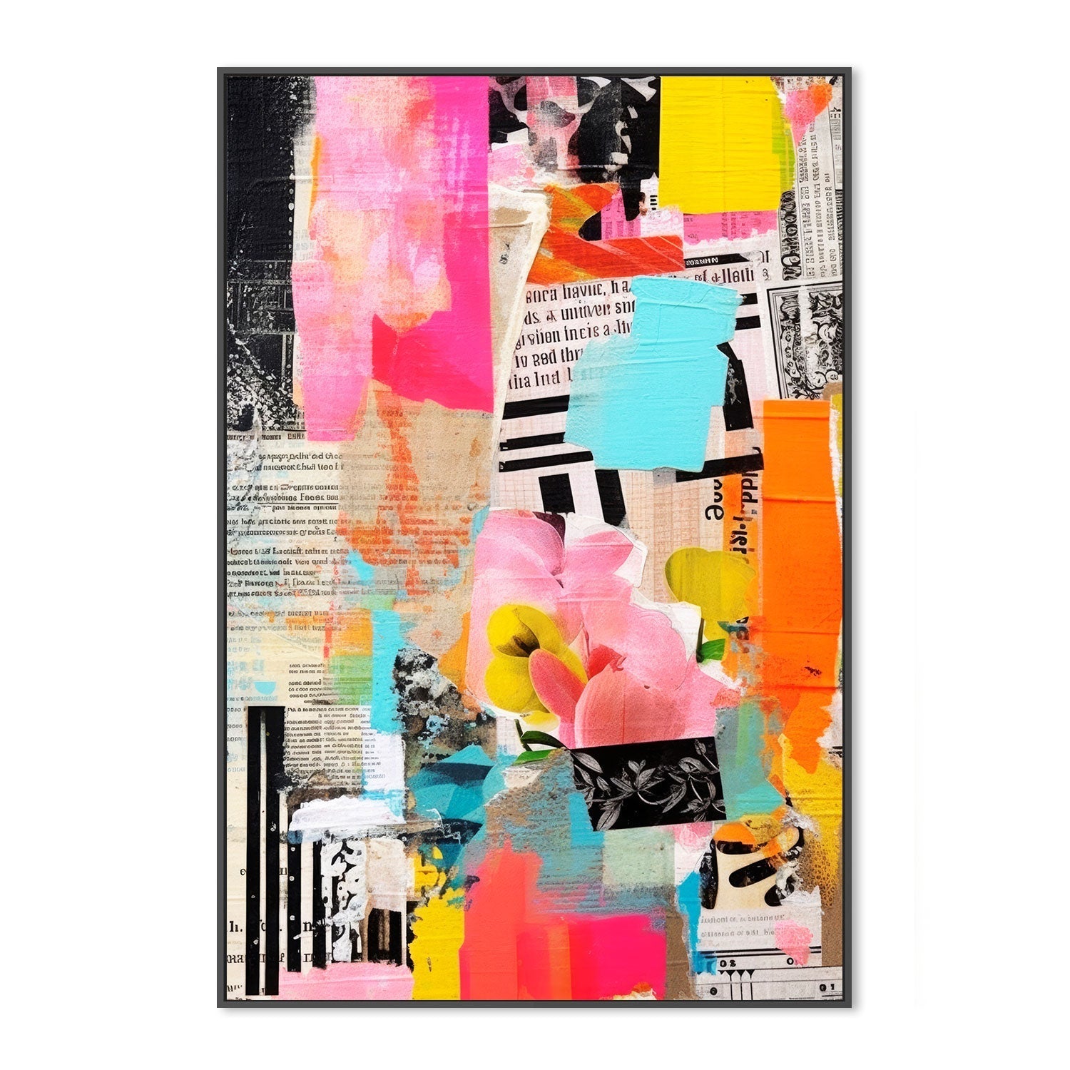 wall-art-print-canvas-poster-framed-Paper Snippets, Style B , By Treechild-GIOIA-WALL-ART