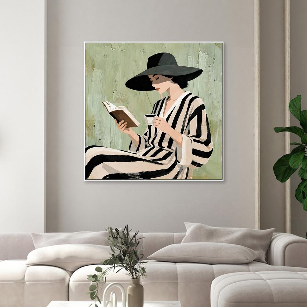 wall-art-print-canvas-poster-framed-Paperback Reader-2