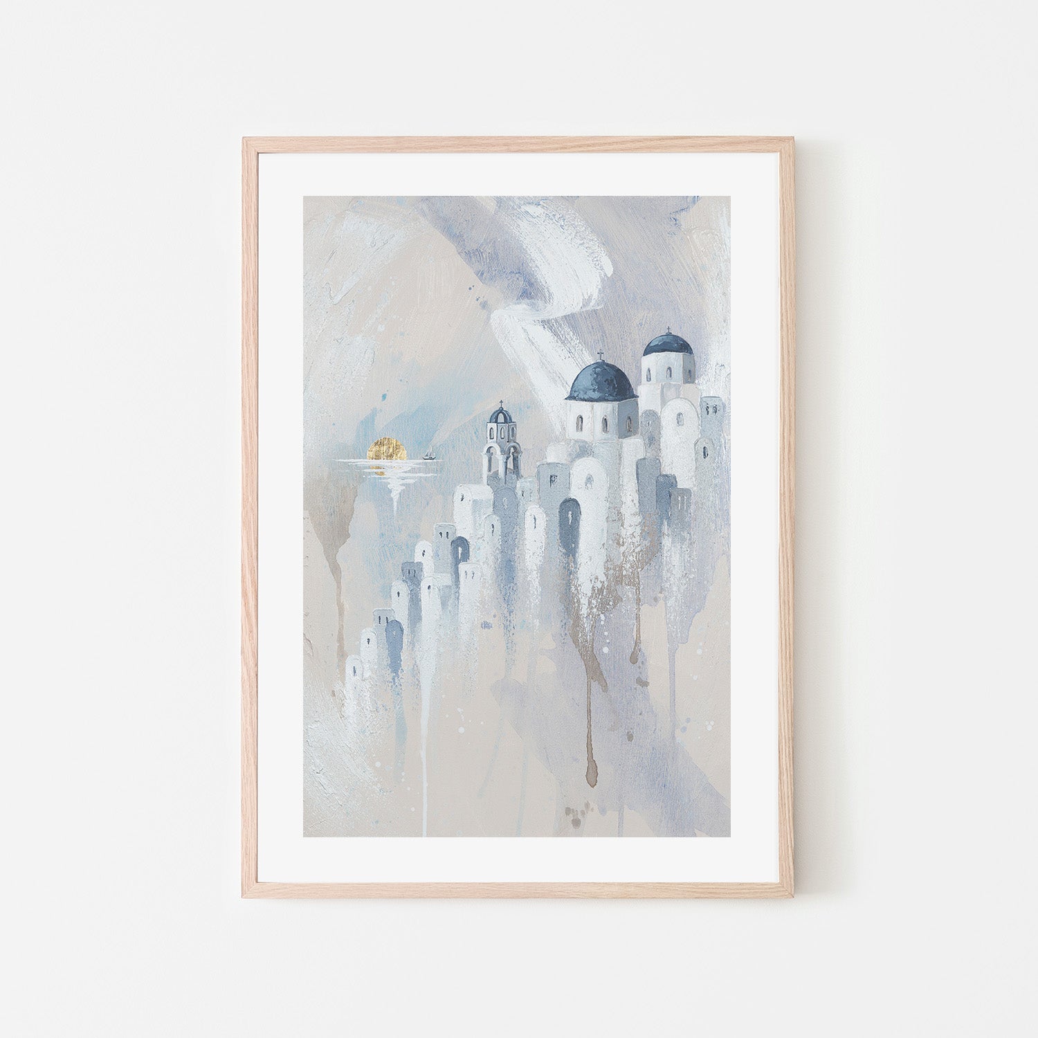 Paradise, Santorini , By Isabella Karolewicz,Wall Art Canvas Print,