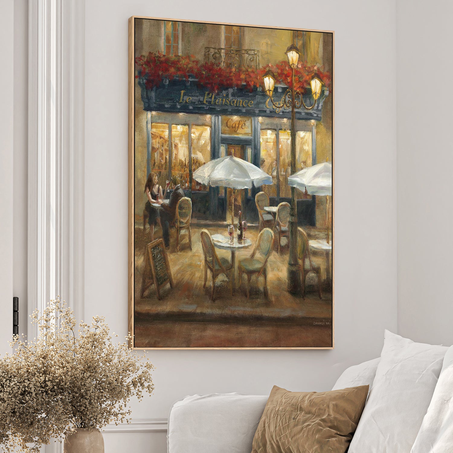 wall-art-print-canvas-poster-framed-Paris Cafe, Style A Crop v2-2