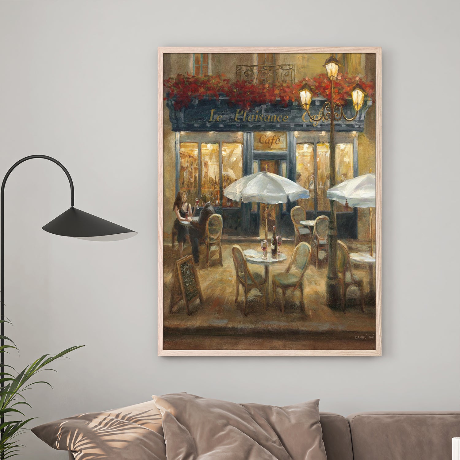 wall-art-print-canvas-poster-framed-Paris Cafe, Style A Crop v2-7