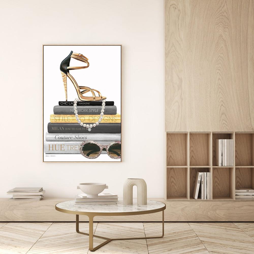wall-art-print-canvas-poster-framed-Paris Style Gold, Style A-9