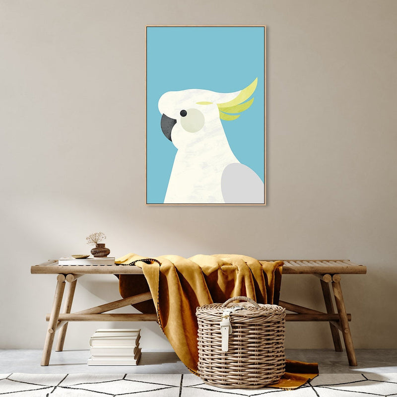 wall-art-print-canvas-poster-framed-Parrot, Style B , By Dan Hobday-by-Dan Hobday-Gioia Wall Art