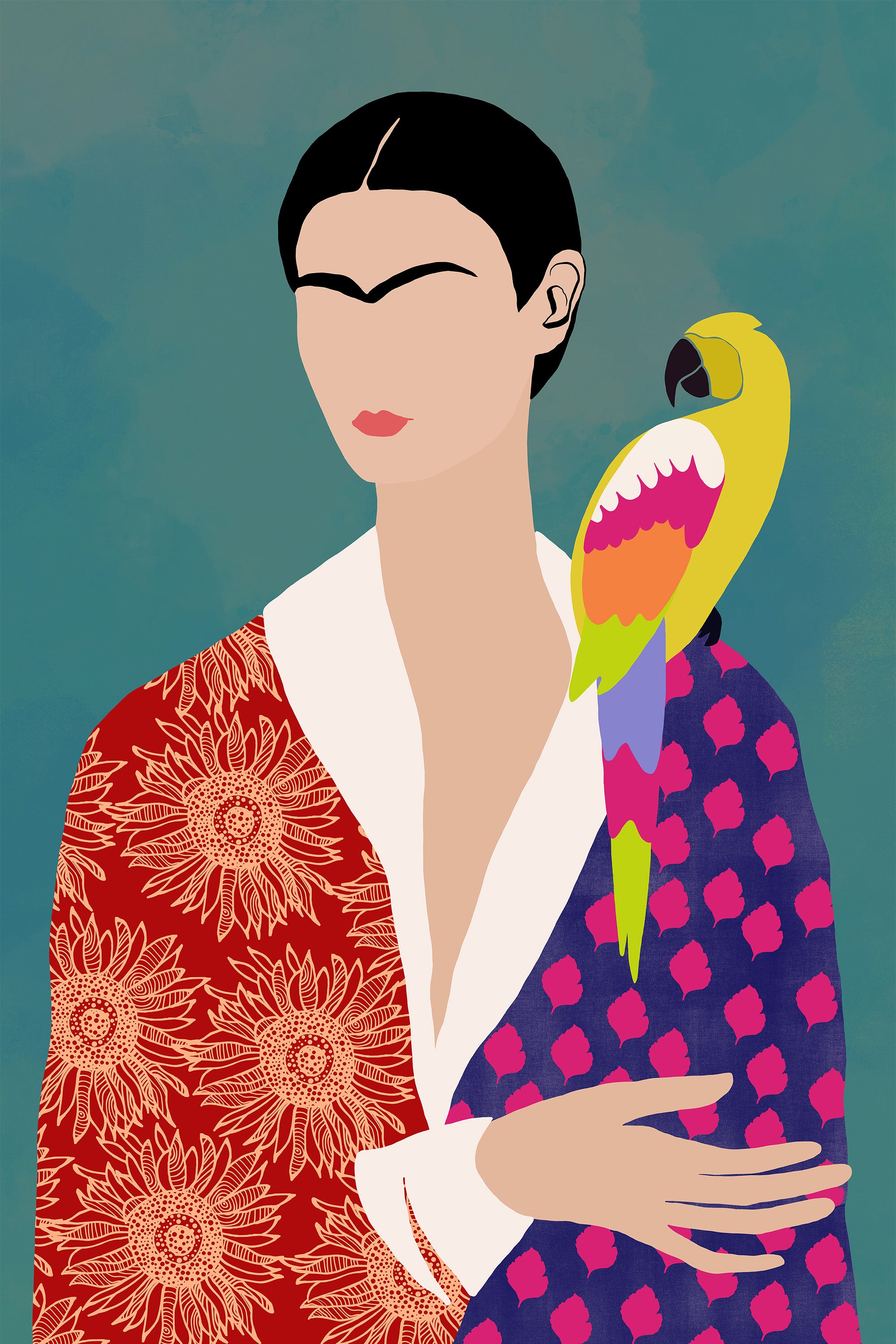 wall-art-print-canvas-poster-framed-Parrot's Companion-1