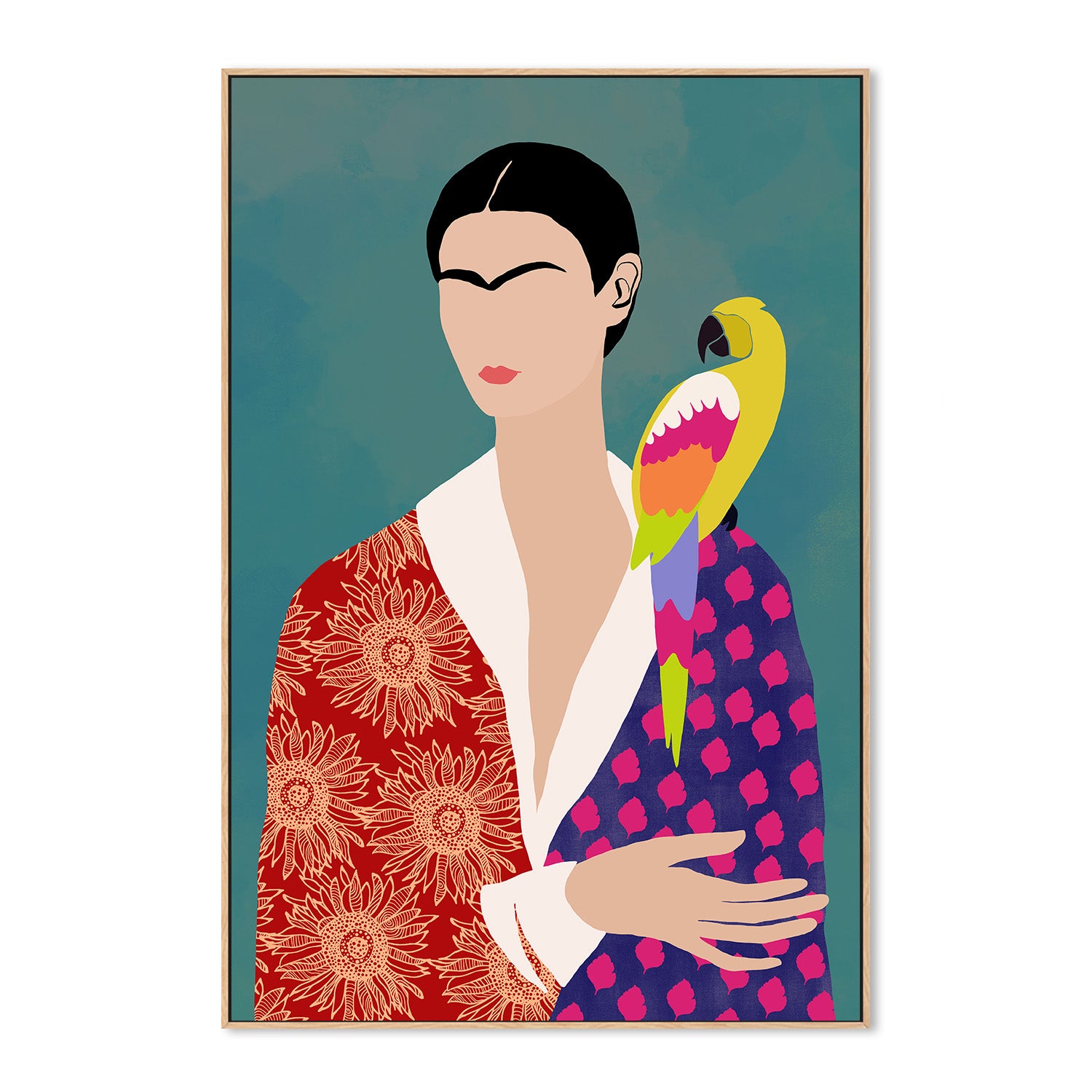 wall-art-print-canvas-poster-framed-Parrot's Companion-4