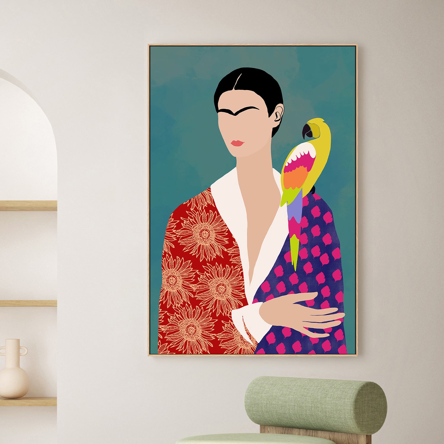 wall-art-print-canvas-poster-framed-Parrot's Companion-7