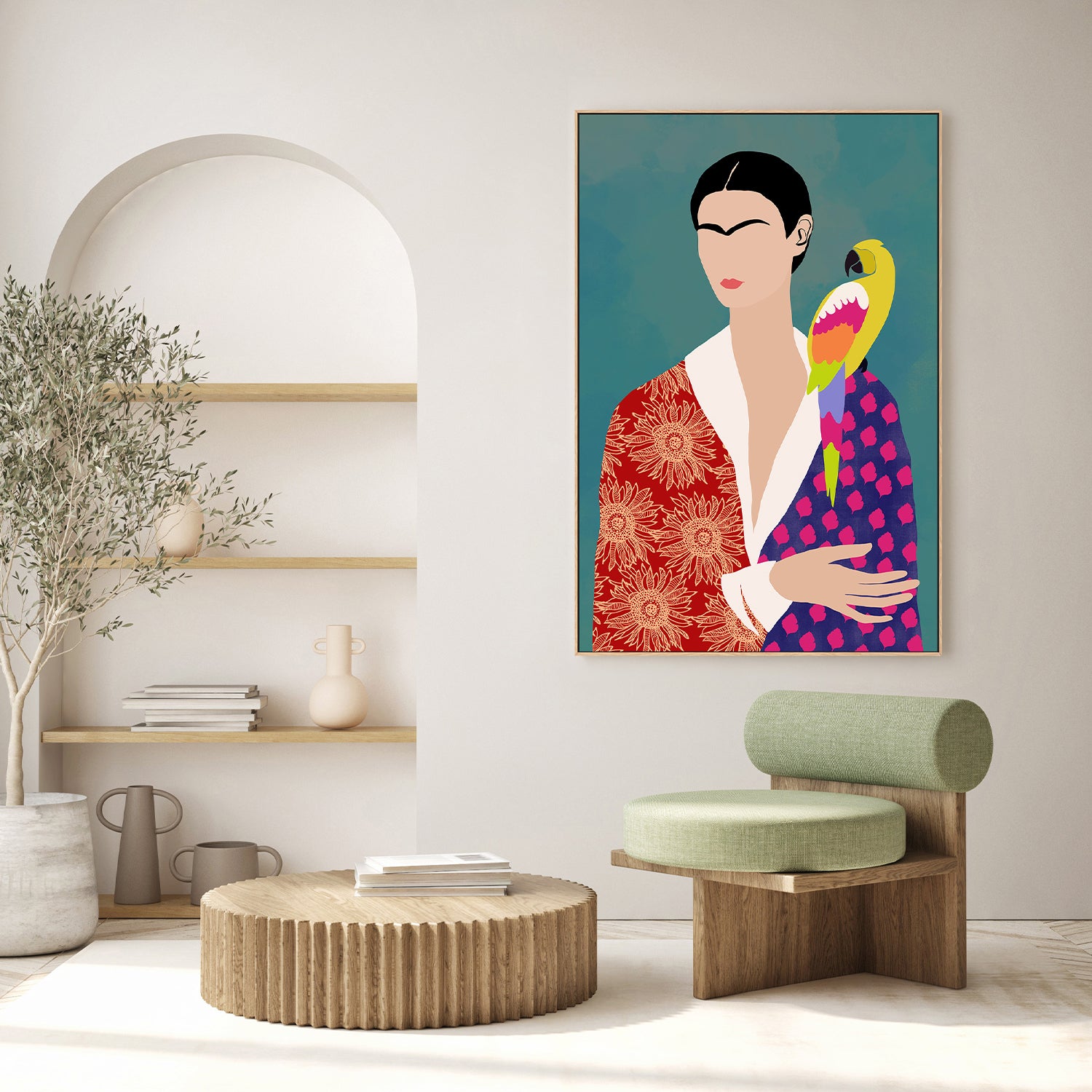 wall-art-print-canvas-poster-framed-Parrot's Companion-8