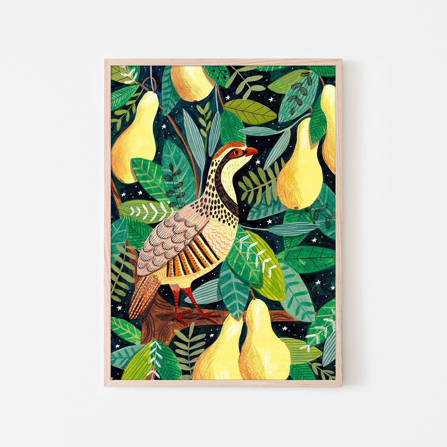wall-art-print-canvas-poster-framed-Partridge in a pear tree-6