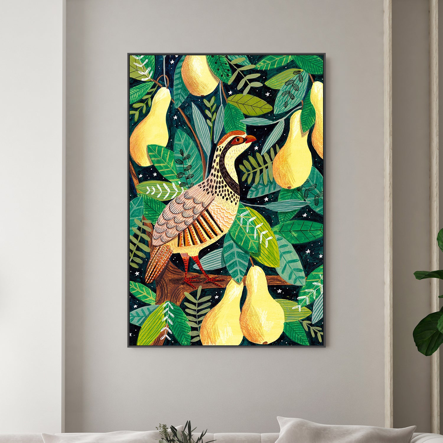 wall-art-print-canvas-poster-framed-Partridge in a pear tree-7